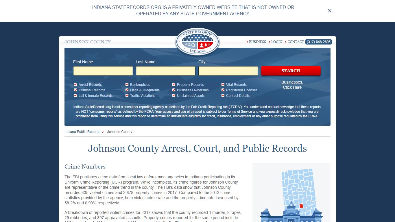 Johnson County Arrest, Court, and Public Records